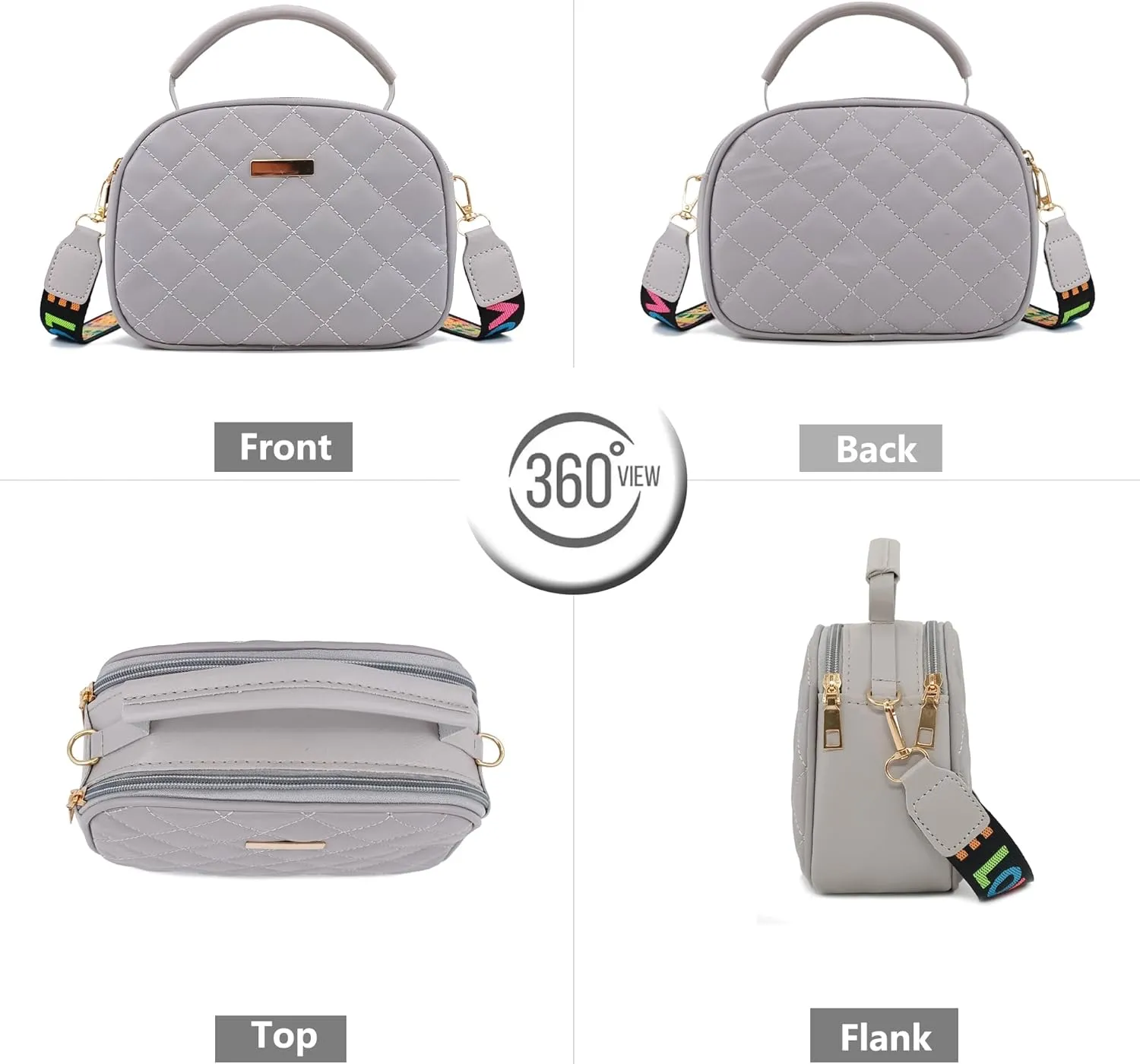 PORT&LOTUS Small Handbags for Women Fashion Top-handle Women's Bags Crossbody Purses for Women