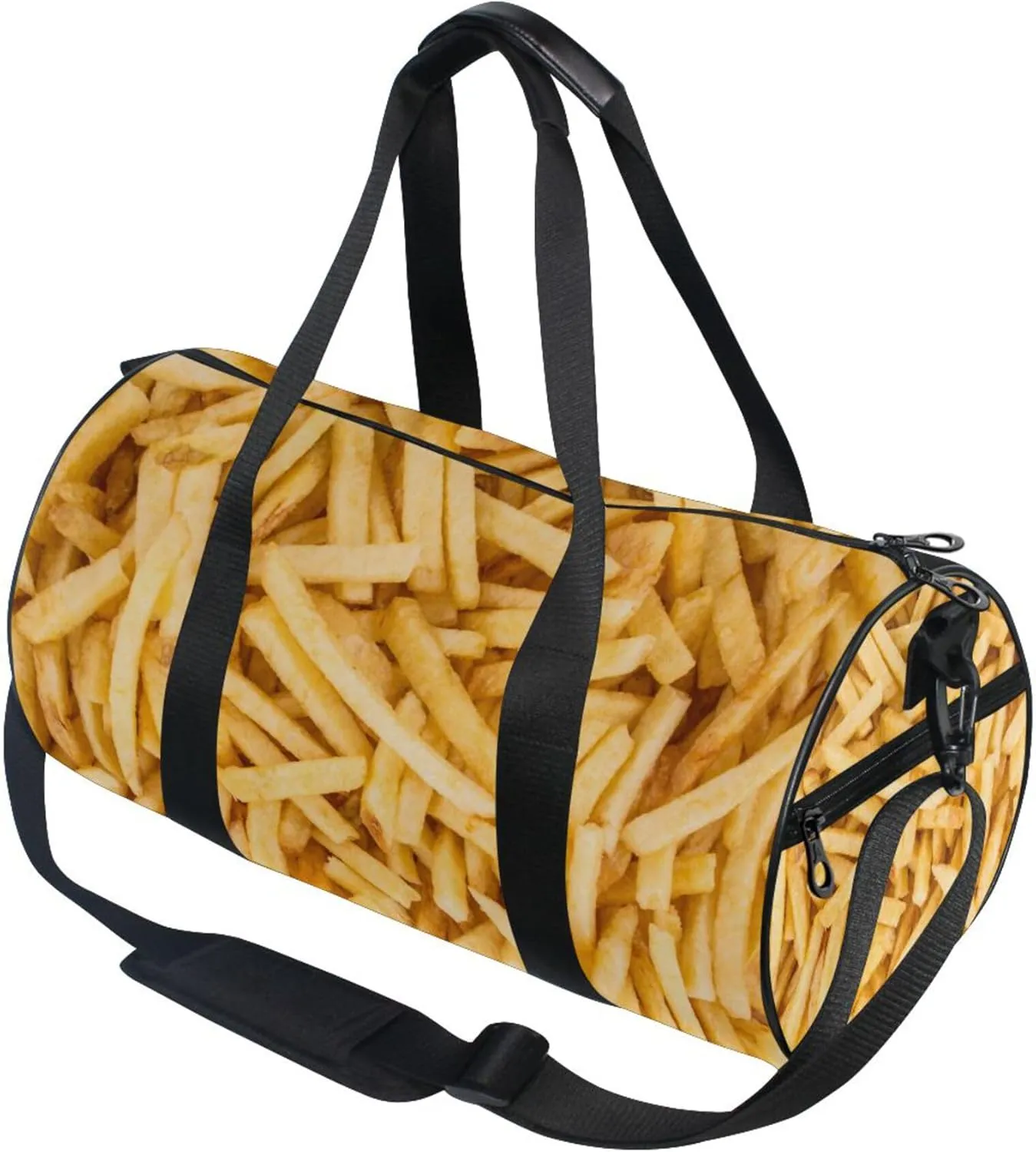 Potato Chips Gym Duffle Bag for Women Men Sports Fitness Bag Workout Travel Gymnastics Dance Ballet