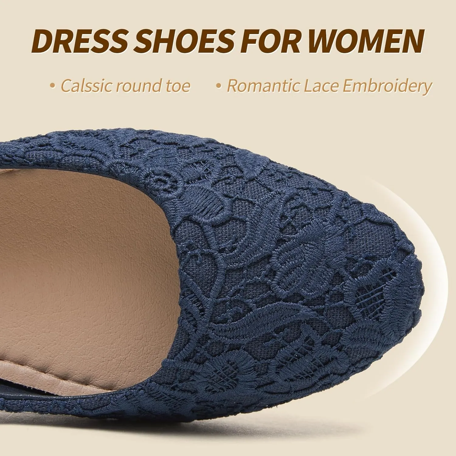 POVOGER Loafers for Women Slip on Shoes Flats Shoes Round Toe Flats for Women Comfortable Womens Dressy Ballet Flats