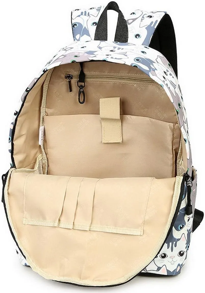 Precision-engineered Teenage for Backpack Backpack Purse Women Leisure Professional Cat Backpack Girls School