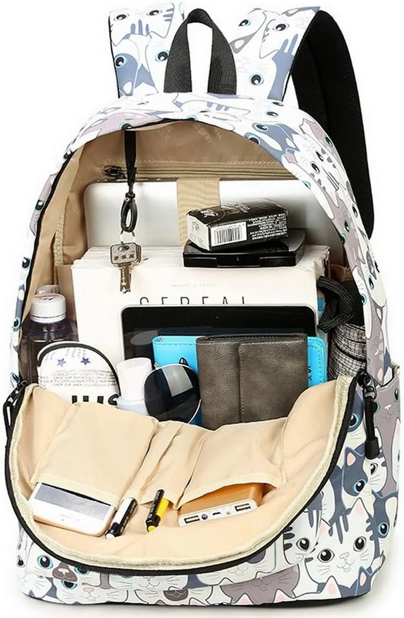 Precision-engineered Teenage for Backpack Backpack Purse Women Leisure Professional Cat Backpack Girls School