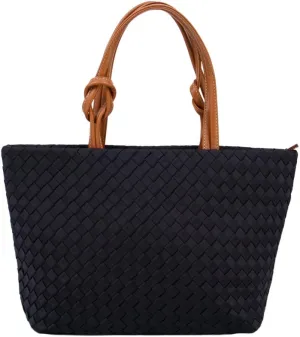 Premium Interlace Braided Tote Bag Handbag