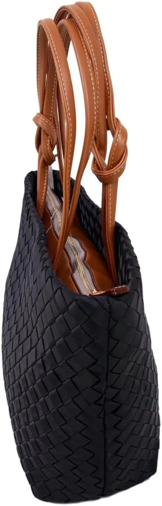 Premium Interlace Braided Tote Bag Handbag