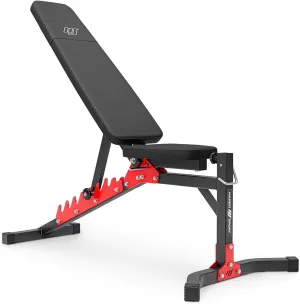Press Bench, Weight Bench, Adjustable Training Bench, MH-L115, Press Bench, Weight Bench, Adjustable Bench, Gym Multifunction, EU 107815-TR Black