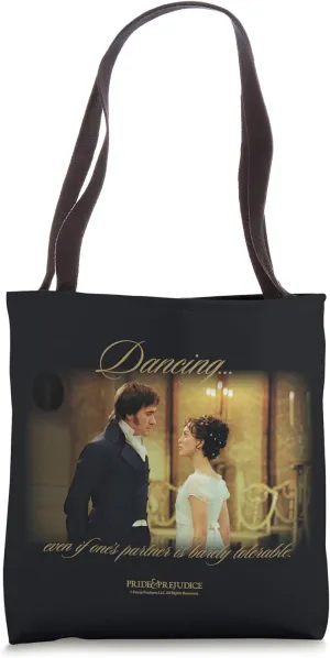 Pride & Prejudice Dancing Mr. Darcy & Lizzie Two Sided Tote Bag