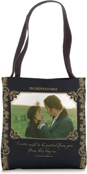 Pride & Prejudice I Never Wish To Be Parted From You Tote Bag
