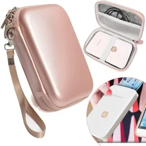 Protective Case for HP Sprocket Select, Sprocket Plus Instant Photo Printer, Kodak Mini 2 / Mini Shot Portable Mobile Printer Camera Protective Pouch Box, Rose Gold