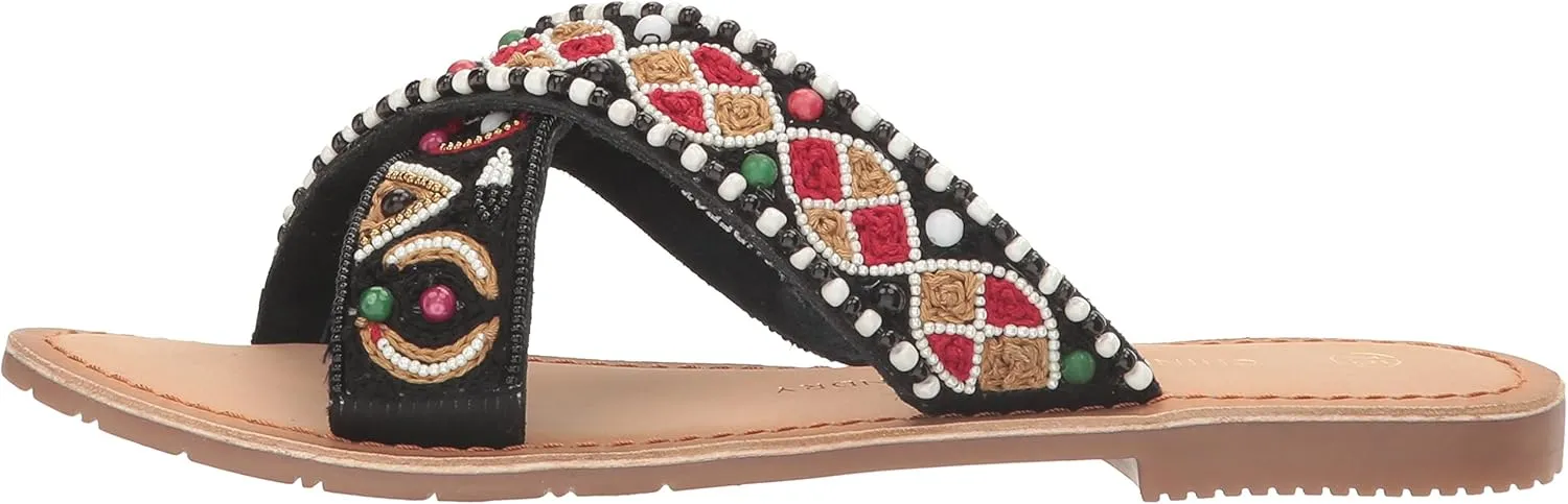 Purfect Beaded Slide Sandal