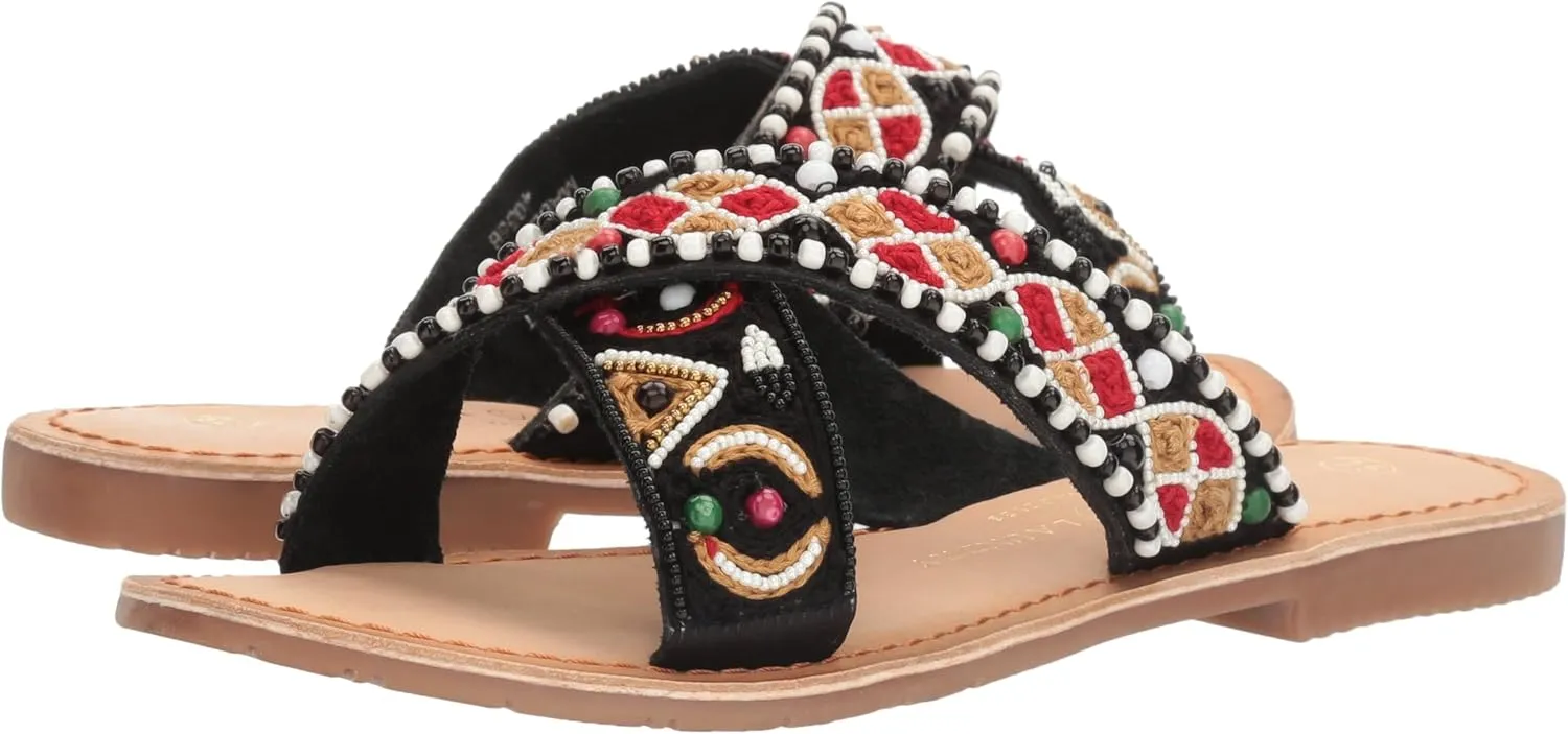 Purfect Beaded Slide Sandal