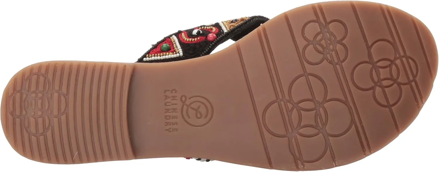 Purfect Beaded Slide Sandal