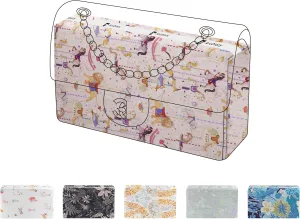 Purse Pillow Insert for Chanel Classic Flap Bags, Memory Foam Bag Pillow, Luxury Handbag Tote Shaper, Keep Bag in Shape (CF Small 23.5, Circus(Pink))