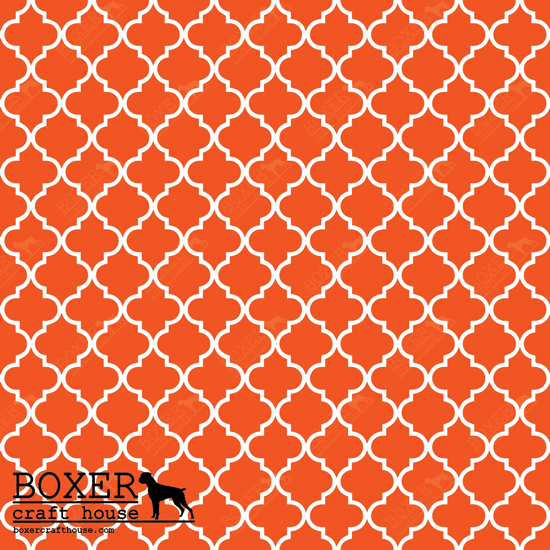 Quatrefoil - Orange LG