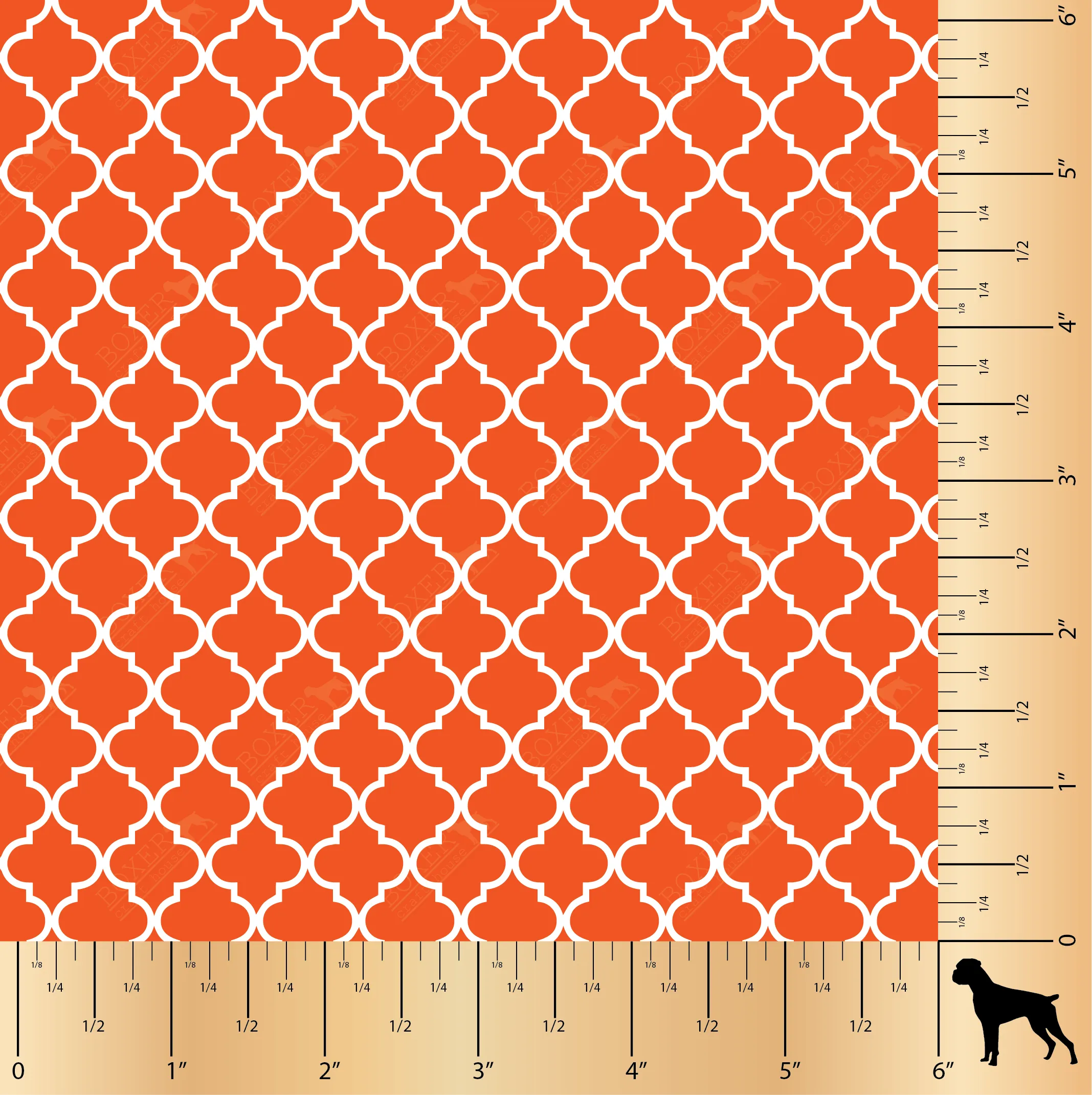 Quatrefoil - Orange LG
