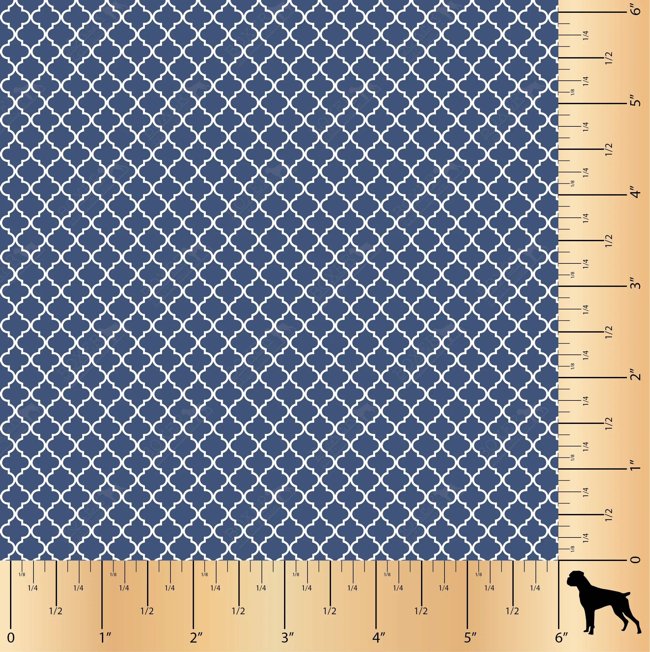 Quatrefoil - True Navy