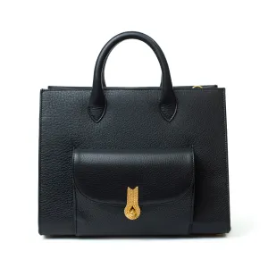 QUEEN TOTE GRAINED BLACK