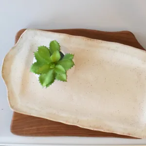 Rectangle Tray with Handles Dogwood
