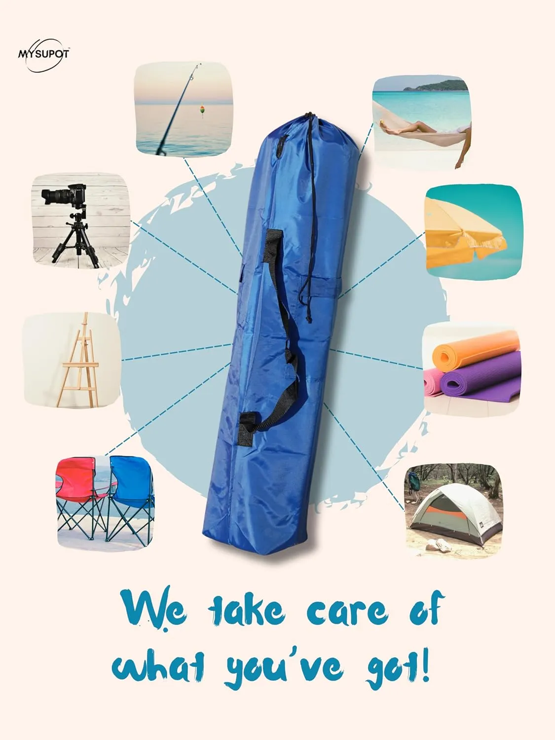 Replacement Bag for Folding Camping Chair, Portable Camp Chair, Hammock, Yoga Mat, Umbrella, Tents, Tripods, Fishing Poles - 420D Oxford Polyester Fabric