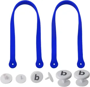 Replacement Straps for S/M Beach Bag, Replacement Handles with 4 Rivets for Original S/M Bogg Bag, Replacement Handles for Rubber Beach Bag and EVA Bag. Bogg Beach Bag Repair Kit (Klein Blue)