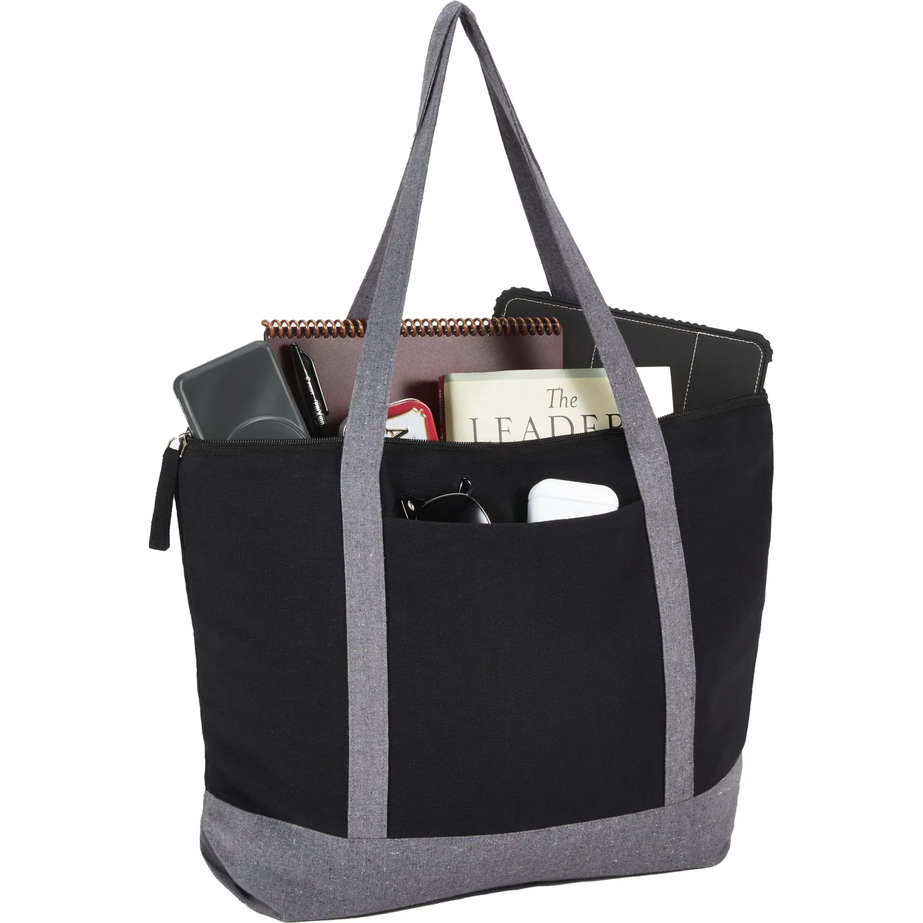 Repose 10oz Recycled Cotton Zippered Tote