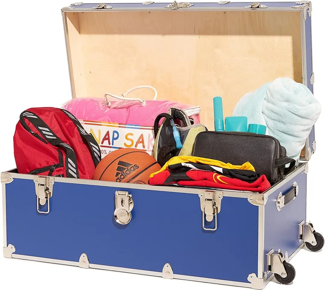Rhino Trunk & Case Camp & College Trunk with Removable Wheels 30"x17"x13" (Red)