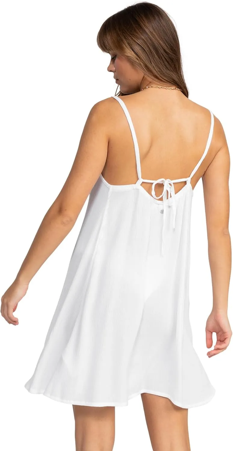 Roxy Women's Summer Casual Sundress Cover-up, Sleeveless Mini Dress for Beach, Pool, and Resort Wear
