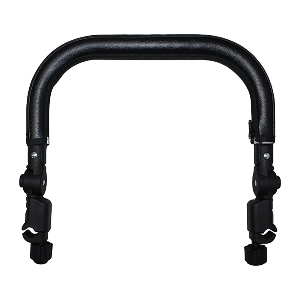 SAFIGLE Baby Stroller Armrest：Universal Handle, Replacement Bumper - Adjustable, Detachable Pu Bar for Baby Stroller Easy to Attach, Compatible with Umbrella and Wagon 15.3inch Black