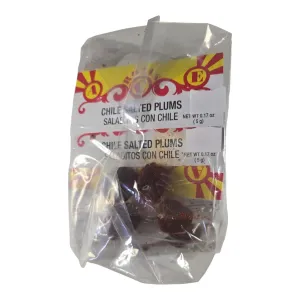 Salted Plums W/chili (Saladitos C/chile 24pc 1/4 Oz Each Bag