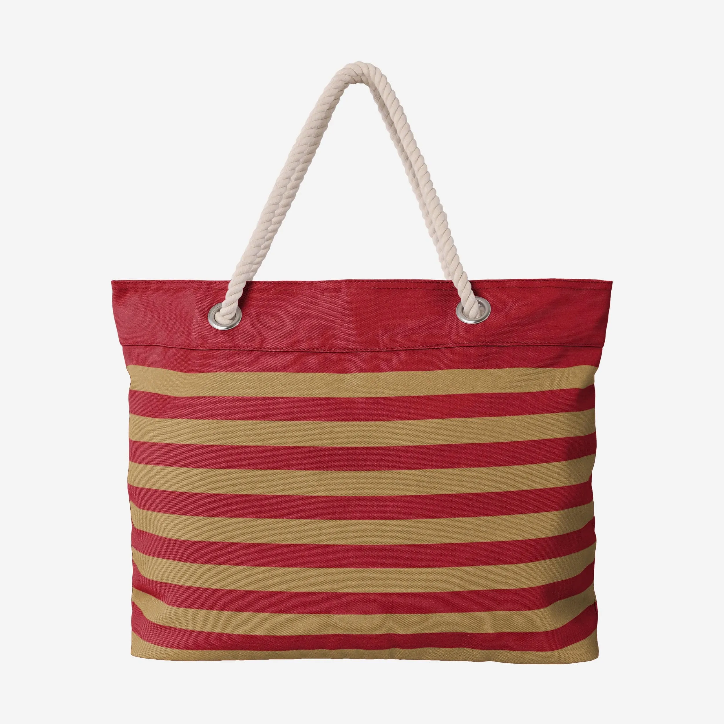 San Francisco 49ers Nautical Stripe Tote Bag