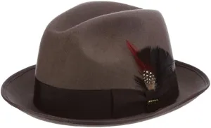 Scala Classico Men's Wool Felt Fedora Hat
