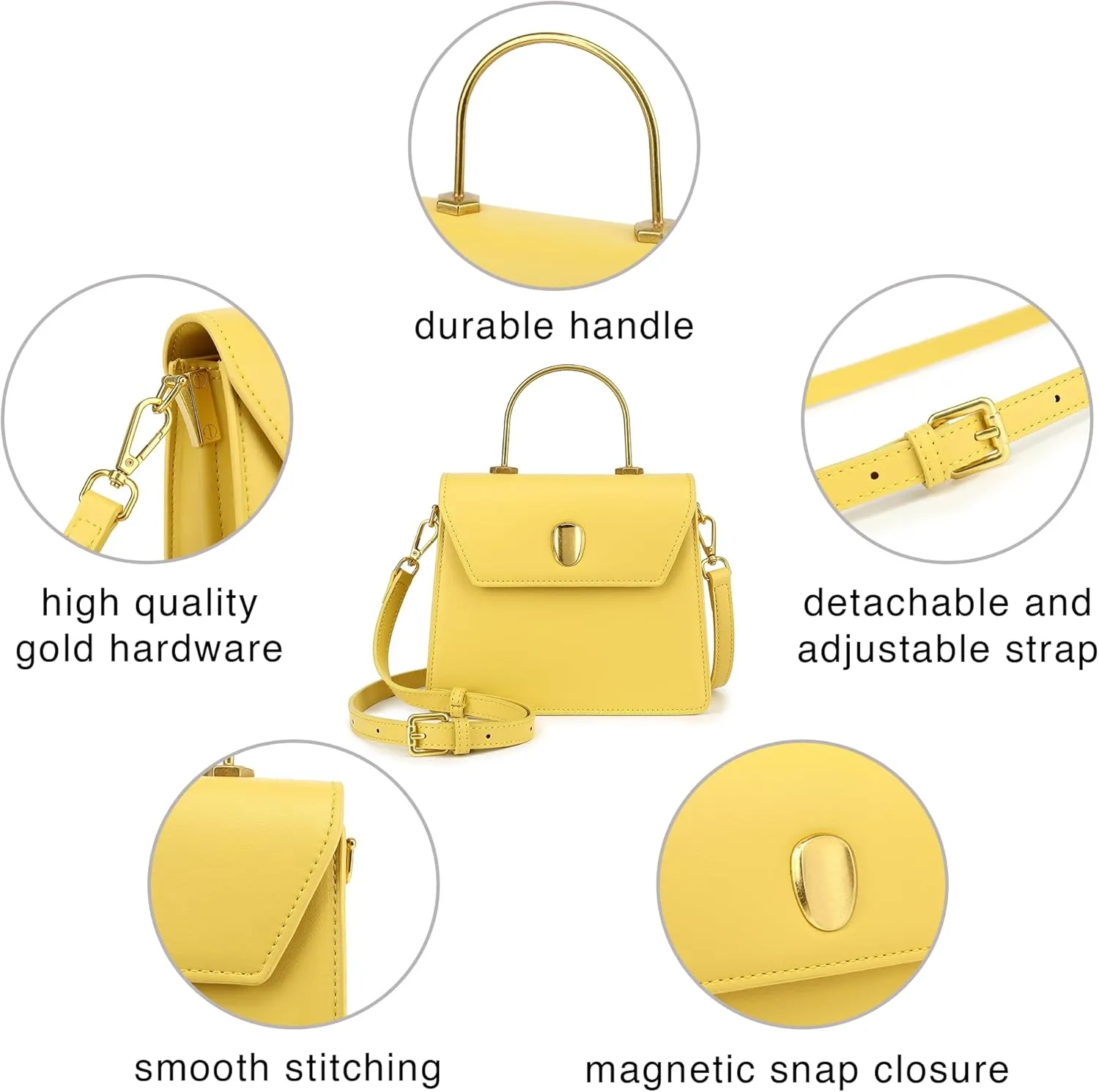Scarleton Mini Top Handle Satchel, Crossbody Shoulder Bag, H2077