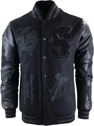 SCREENSHOT VARSITY JACKET 3202 Mens Streetwear Urban Padding Quilted Linning Heavy Fashion Jacket
