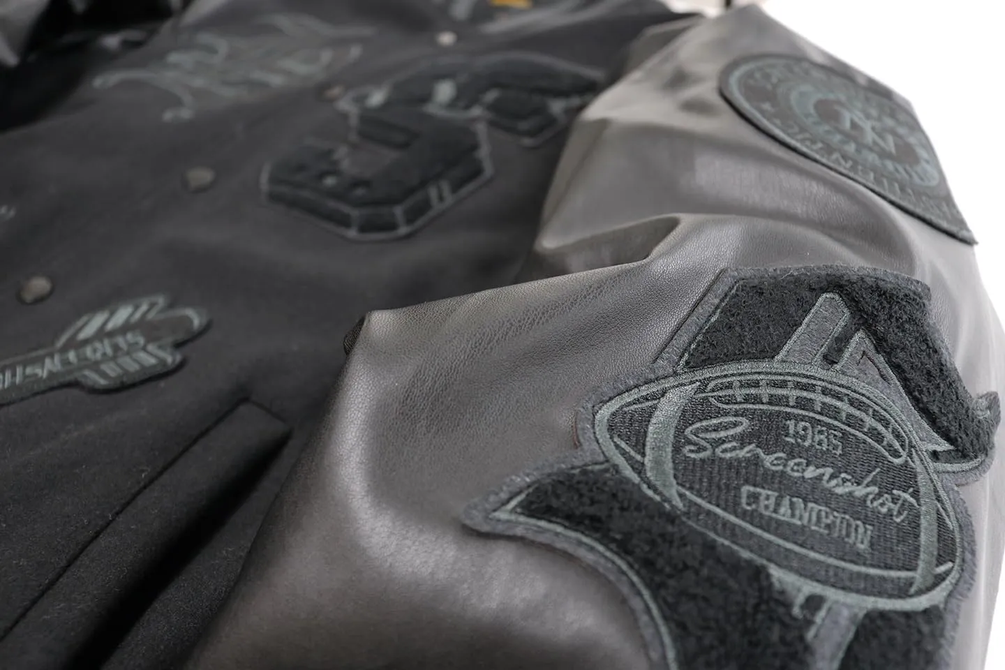 SCREENSHOT VARSITY JACKET 3202 Mens Streetwear Urban Padding Quilted Linning Heavy Fashion Jacket