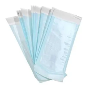 Self Sealing Sterilization Pouches 200/Bx 3.5" x 10" Instrument Autoclavable Adhesive Sterilizer Bags with Color Changing Indicator Steam