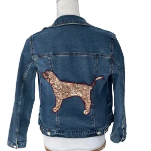 Sequined Dog Denim Jacket