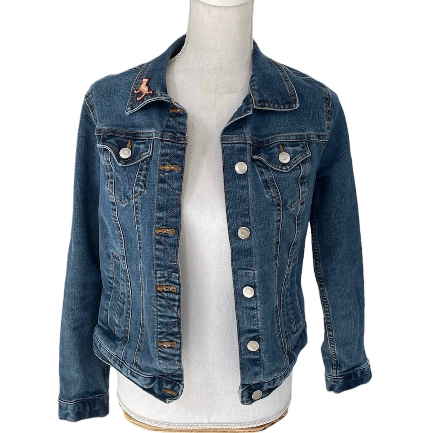 Sequined Dog Denim Jacket