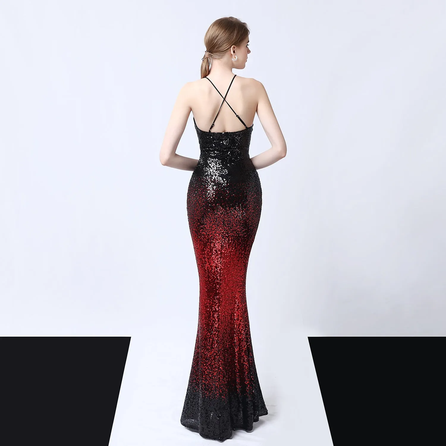 Sequined Evening Dress