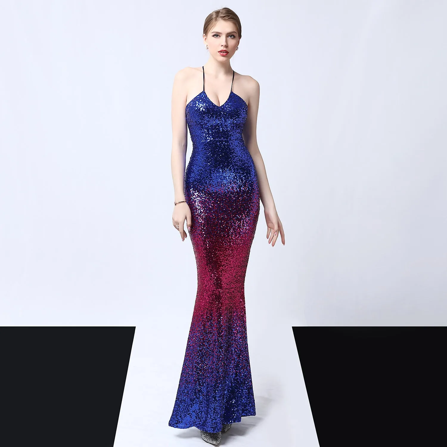 Sequined Evening Dress