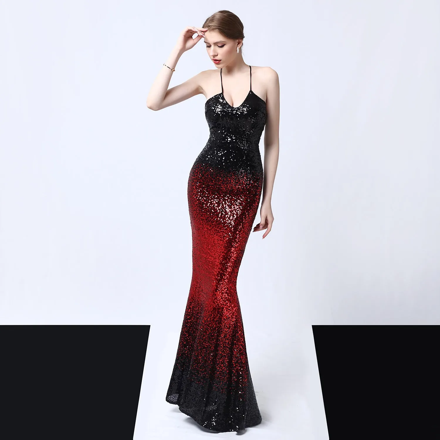 Sequined Evening Dress