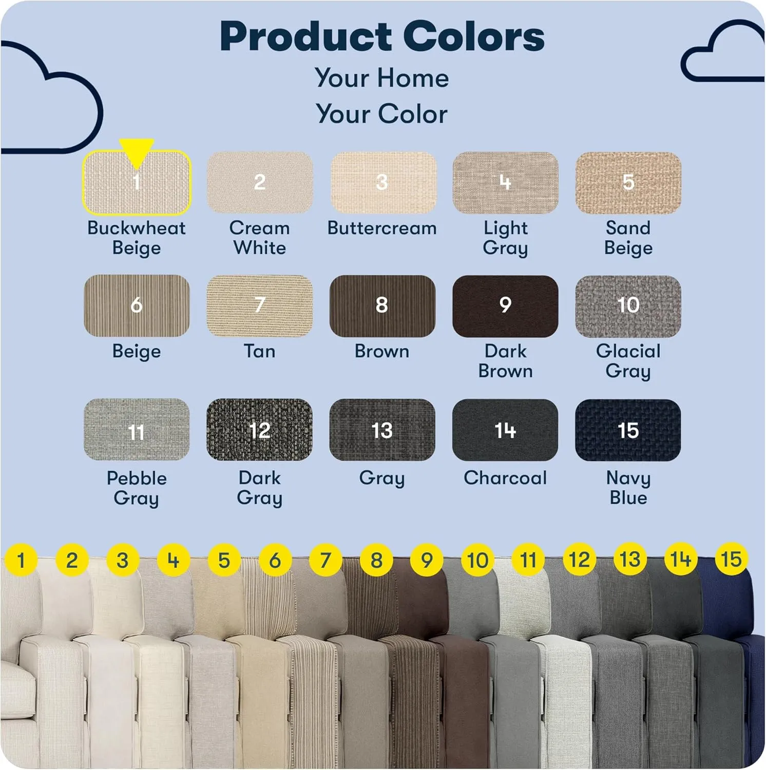 Serta Palisades 61" Track Arm Sofa, Easy Care Polyester, Soft Pillow Back, Pocket Coil Seat Cushions, Removable Covers, Loveseat or Couch for Small Spaces, Living Rooms or Bedrooms, Buckwheat Beige