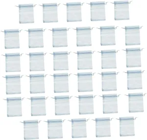 SEWOART 13x18cm Organza Drawstring Bags 50 Pack Versatile Jewellery Pouches for Retail Parties
