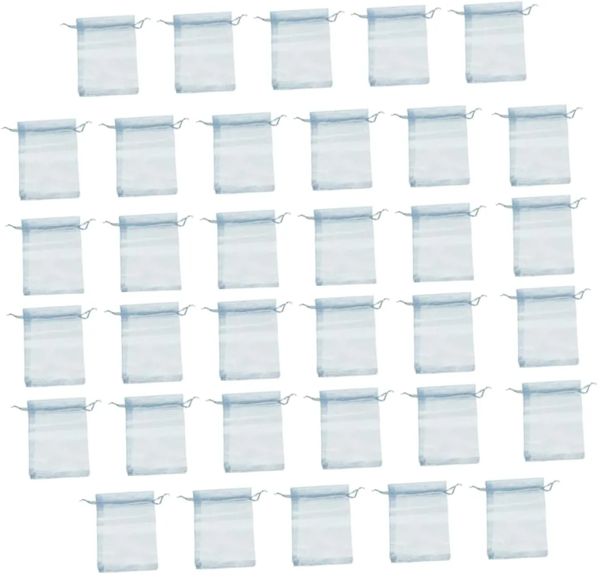 SEWOART 13x18cm Organza Drawstring Bags 50 Pack Versatile Jewellery Pouches for Retail Parties