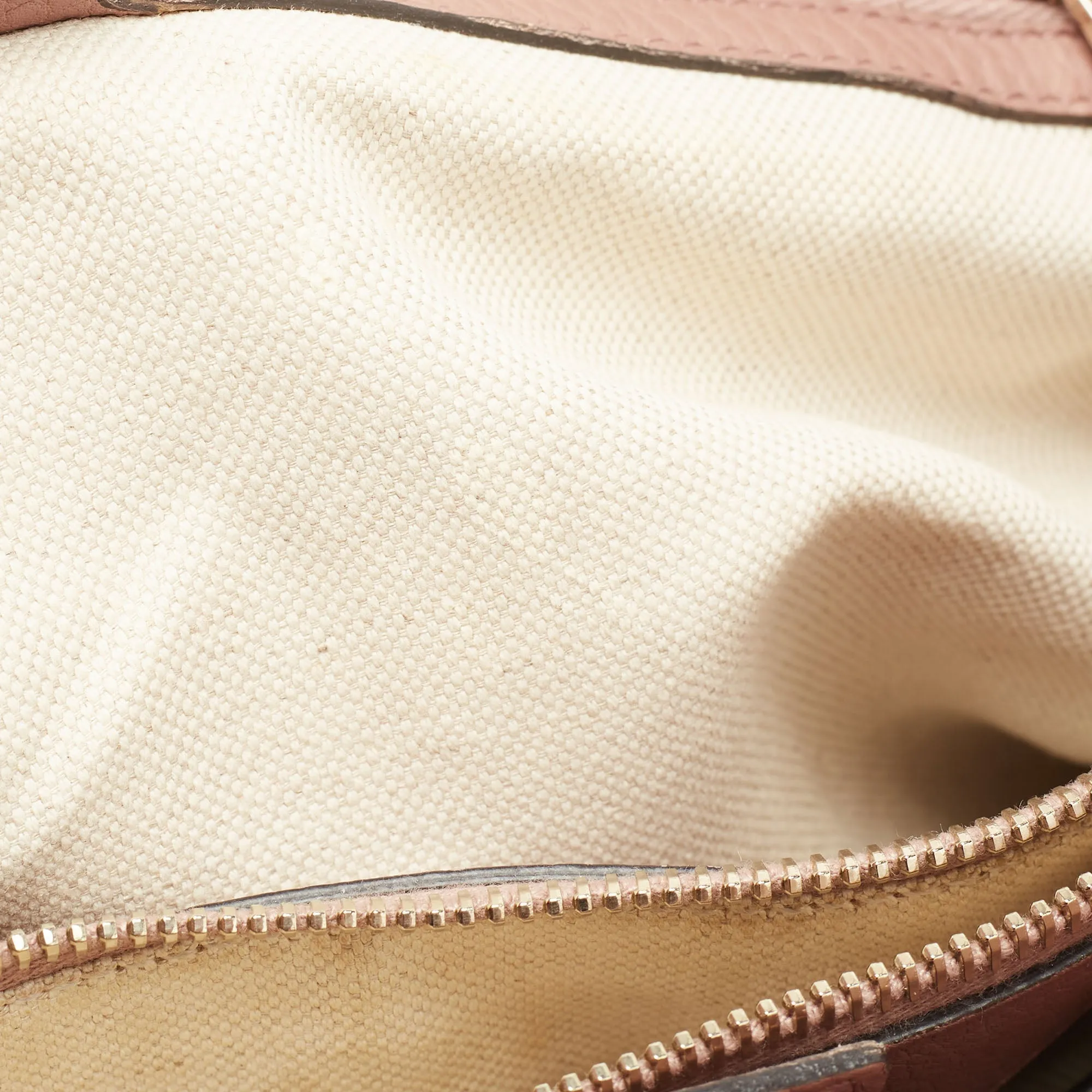 Shopper Medium Leather Top-selling Tote Outstanding Pink Bamboo Gucci Dusty
