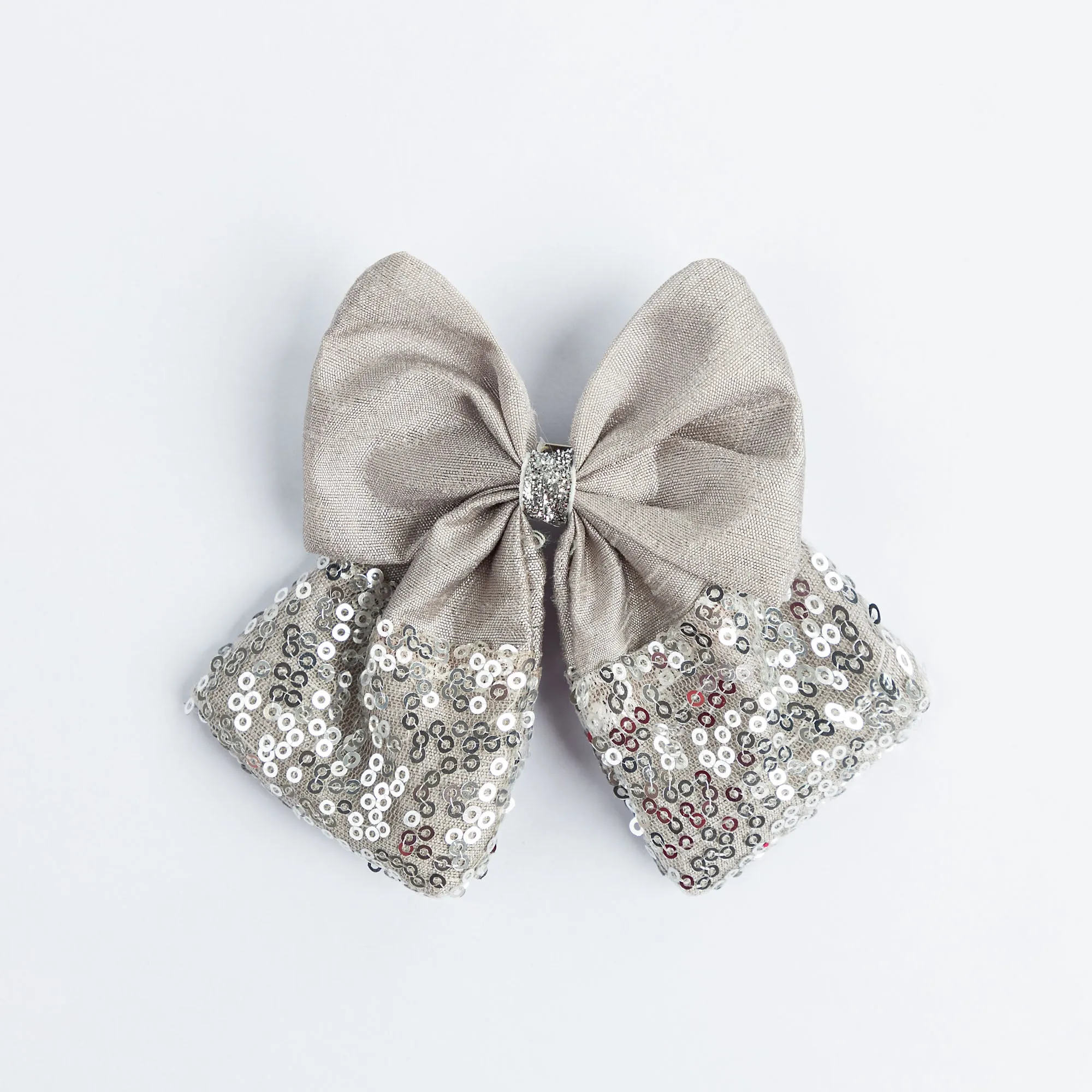 Silver Sequined Hairpin