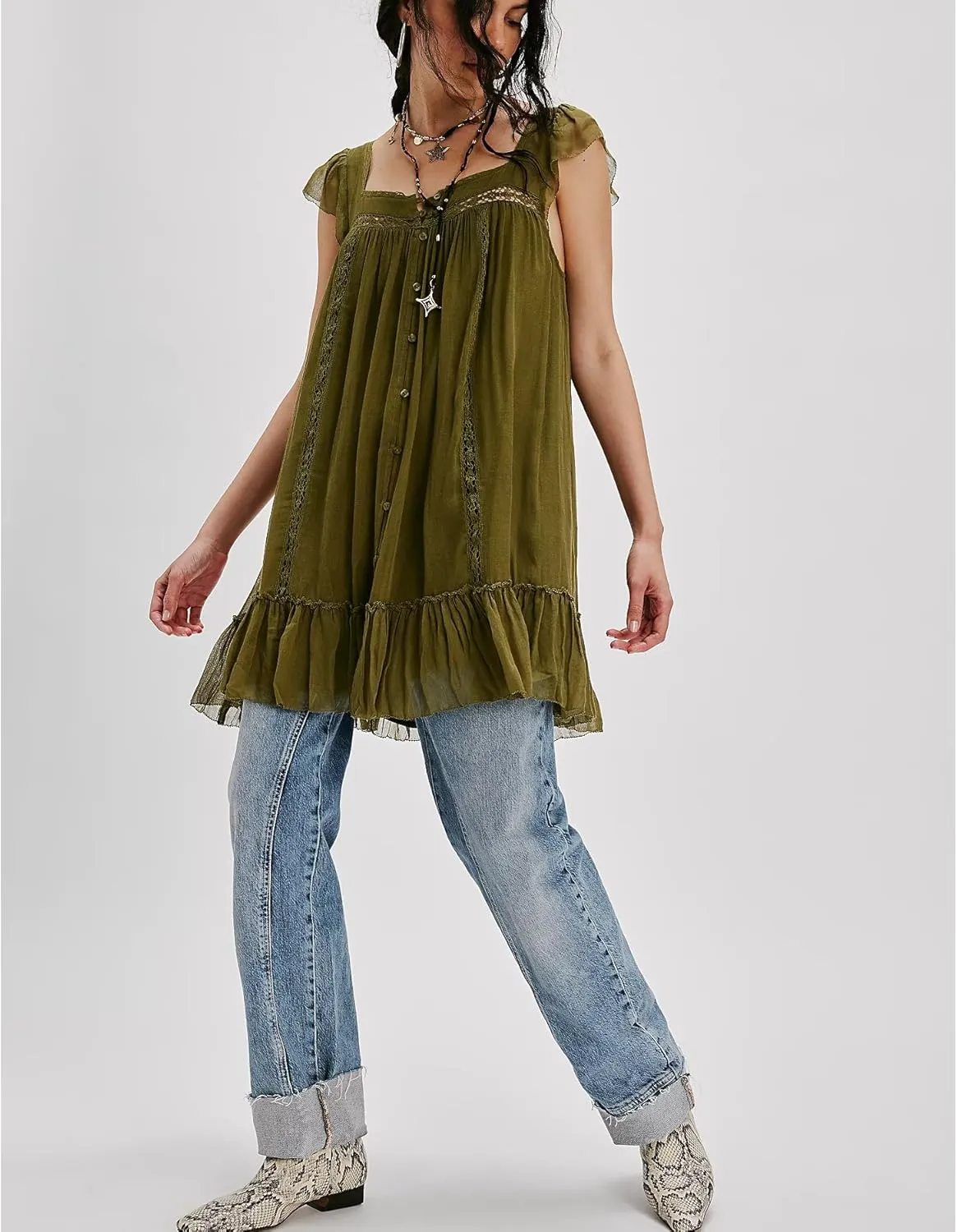 Slip Lace Mini Dress for Women Y2k Sleevelss Backless Flowy Short Tunic Dress Lingerie Nightgown Going Out Dresses