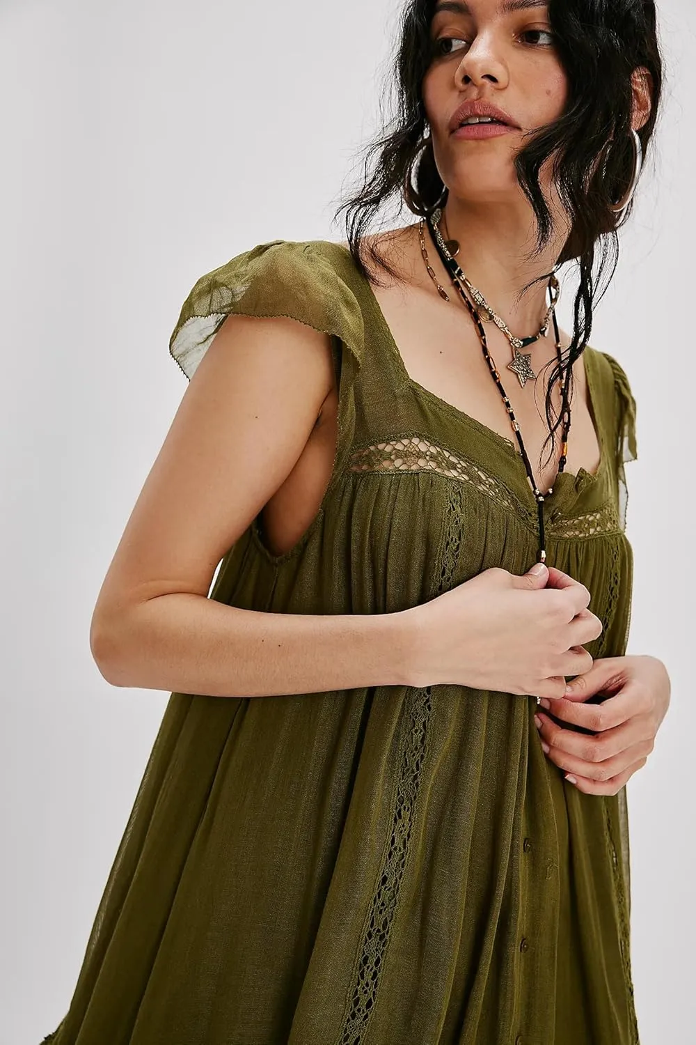 Slip Lace Mini Dress for Women Y2k Sleevelss Backless Flowy Short Tunic Dress Lingerie Nightgown Going Out Dresses