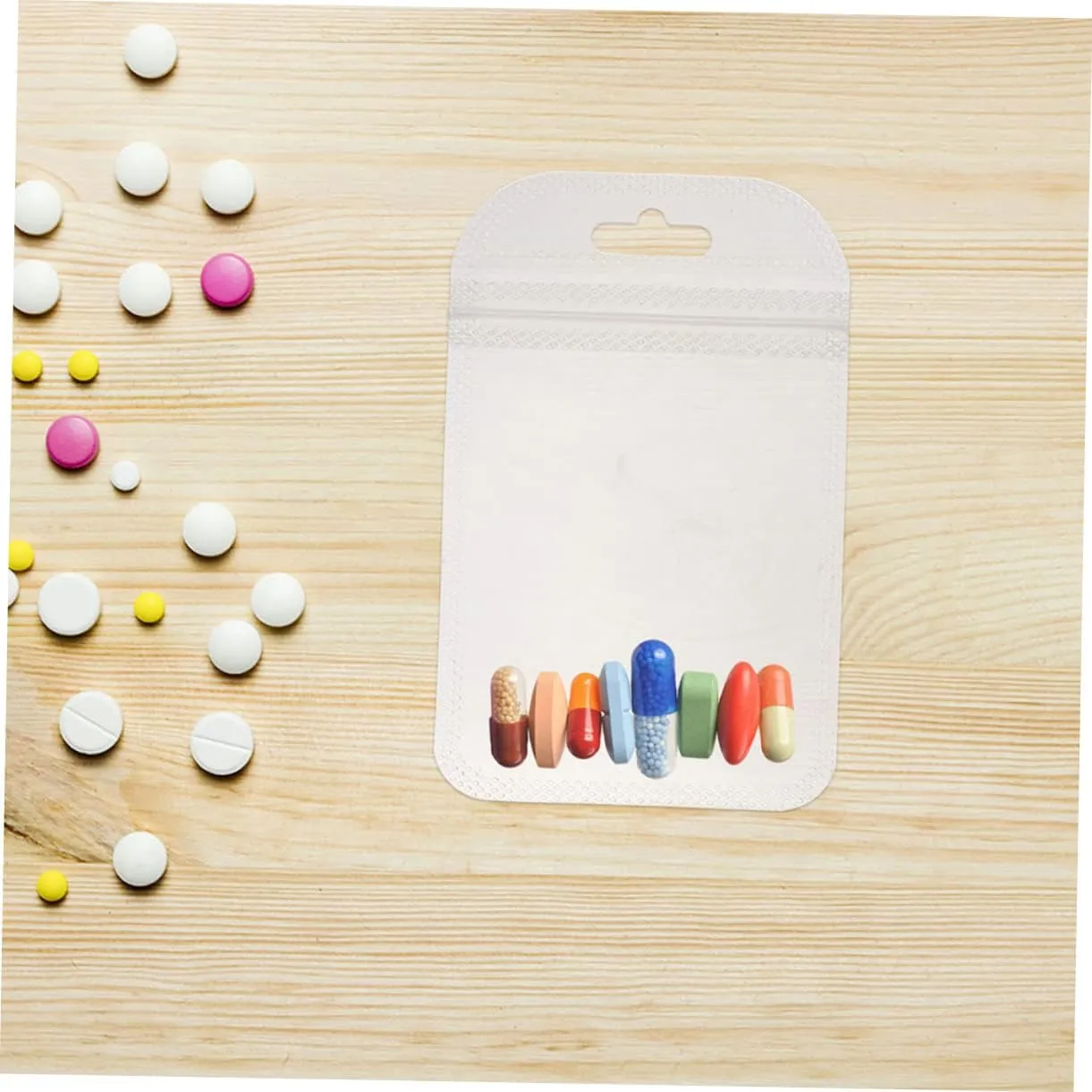 Small Pill Bags Set of 300 Self Sealing Travel Pill Organizer Medicine Pouches for Home Travel Use