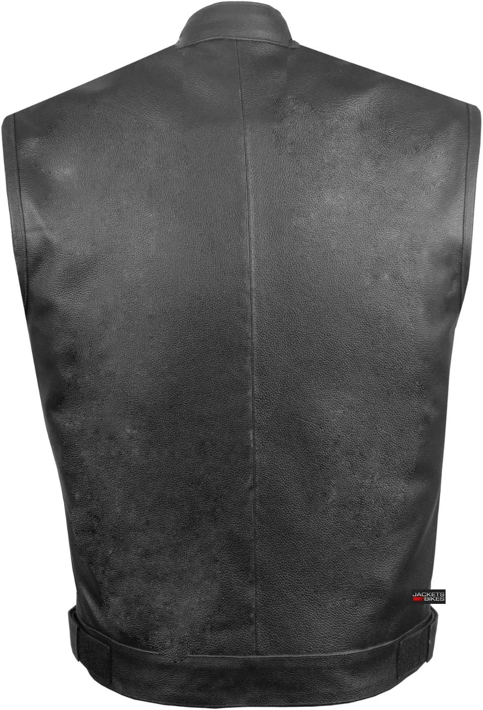 SOA Men's Leather Motorcycle Concealed Gun Pockets Biker Club Vest w/Armor