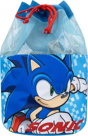 Sonic The Hedgehog Boys Swim Bag | Swimming Backpack For Kids | Boys Sonic Backpack | One Size | Blue