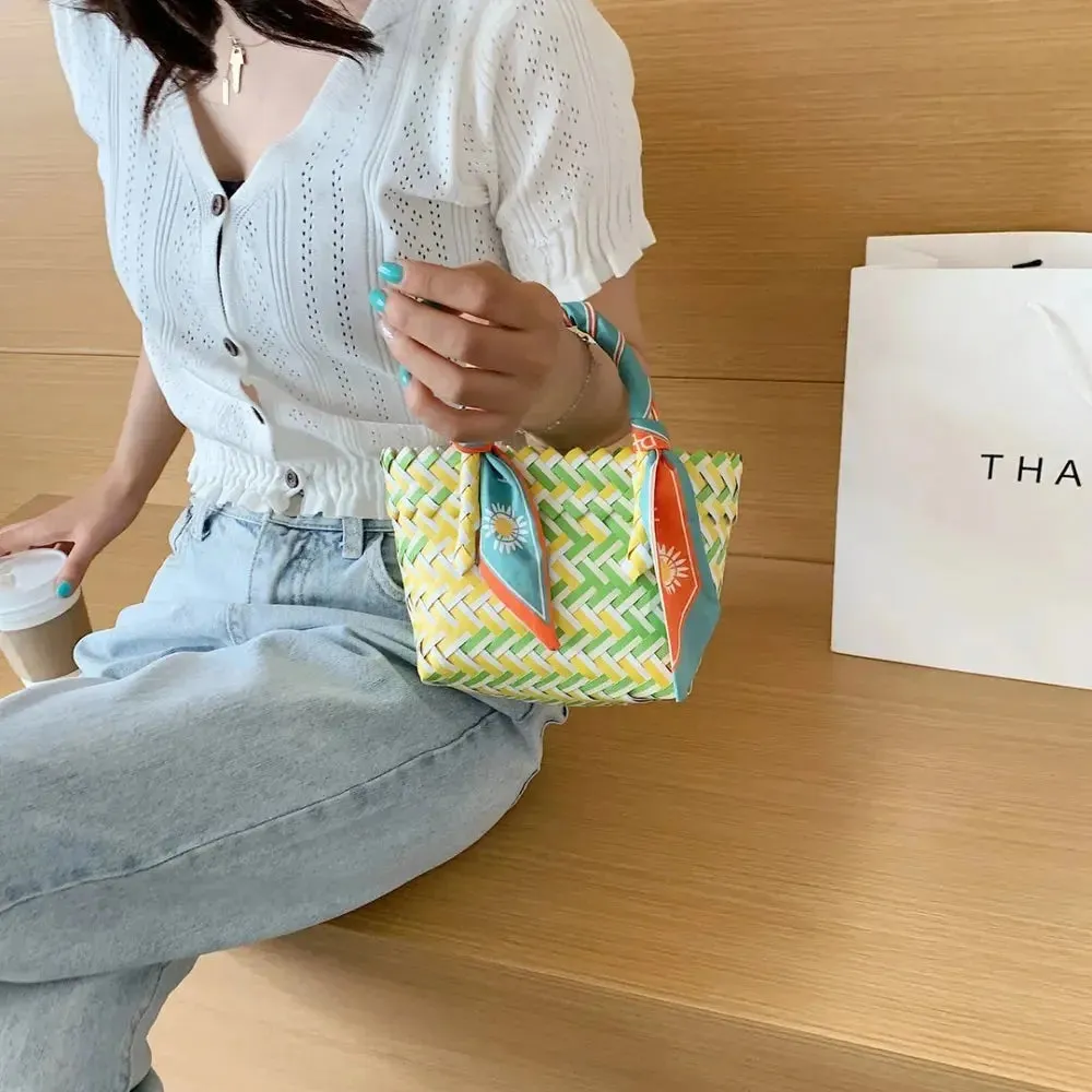 'Sonnet' Woven Ribbon Handbag