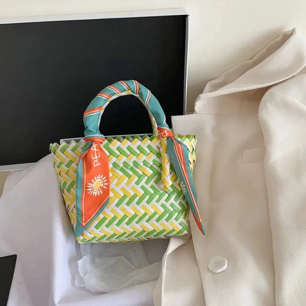 'Sonnet' Woven Ribbon Handbag